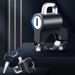 Motorcycle helmet lock