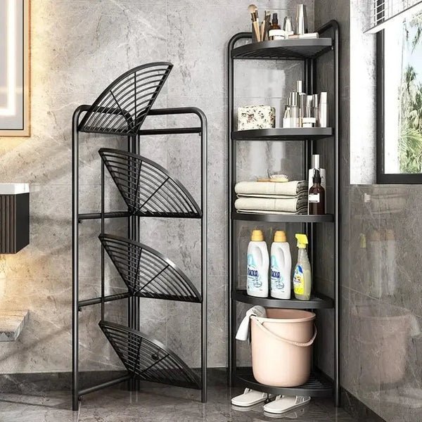 foldable-corner-shelf-with-tripod-base-113835.jpeg 4 layer foldable corner shelves - Image 1
